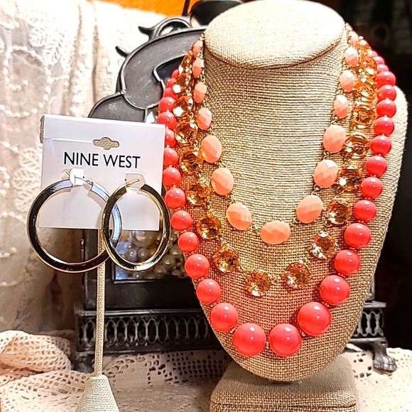 11-Item Designer Navy & Pink Jewel Lot w Stella&Dot, VS, J. Crew & Vineyard Vine - Picture 9 of 12